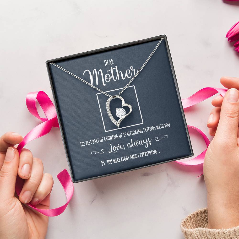 A Great Gift For Mom You Were Right Mother Daughter Necklace Forever Love Necklace