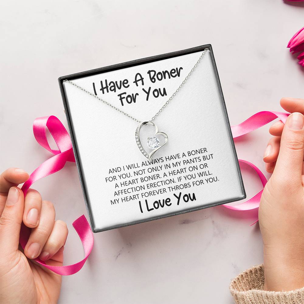 I Have A Heart On For You And Always Will ♥ ♥ Gift For Wife Birthday Anniversary & Valentines Romantic Moment 1 Forever Love Necklace