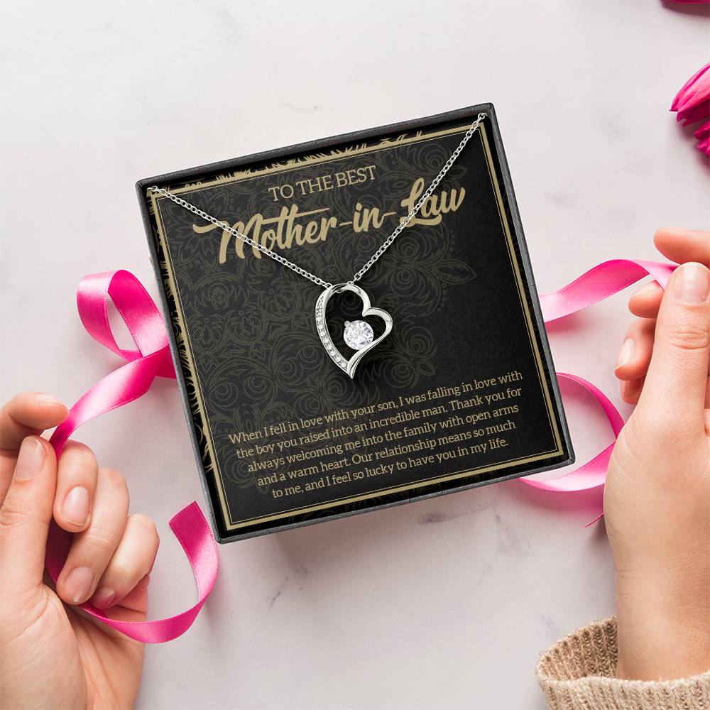Mother In Law Necklace Gift Mother In Law Necklace Mother Daughter Necklace Jewelry Gift From Mother In Law Necklace For Daughter In Forever Love Necklace