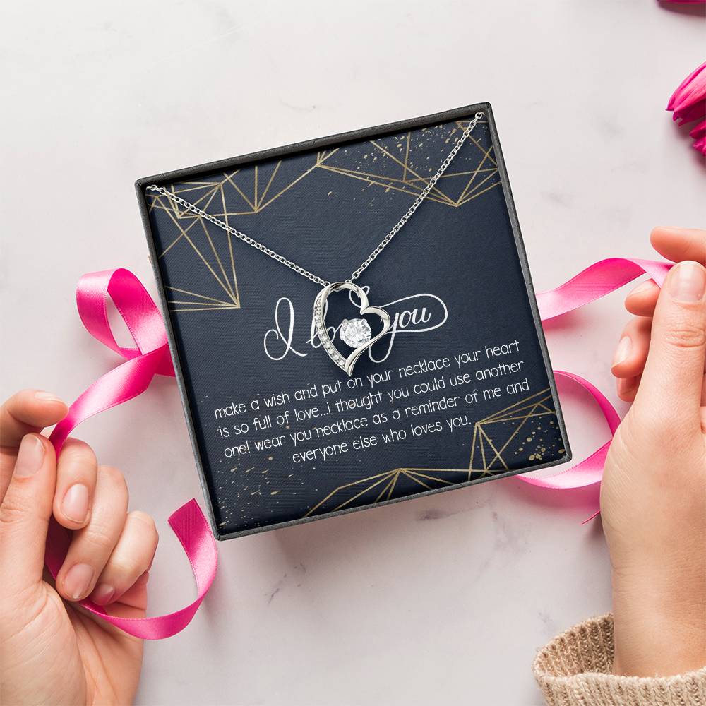 I Love You Necklace To My Girlfriend Necklace Necklace For Future Wife Necklace For Friend Best Friend Necklace Bff Necklace Gift Forever Love Necklace