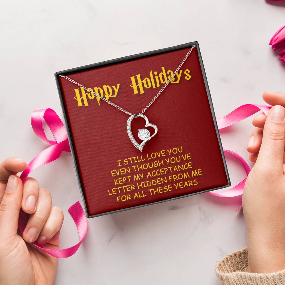 Happy Holidays Forever Love Necklace