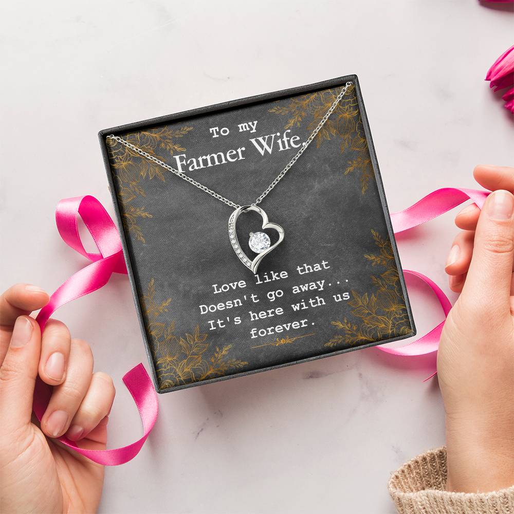 To My Farmer Wife Necklace Forever Love Necklace