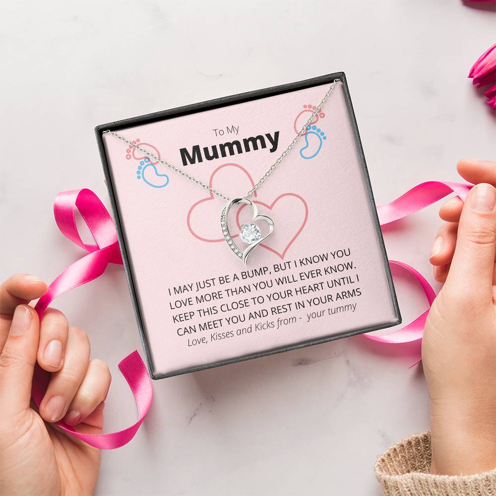 New Mum Necklace Pregnancy New Baby New Mum Gift First Time Mum Necklace Mum To Be Necklace Pregnant Wife Gift Forever Love Necklace