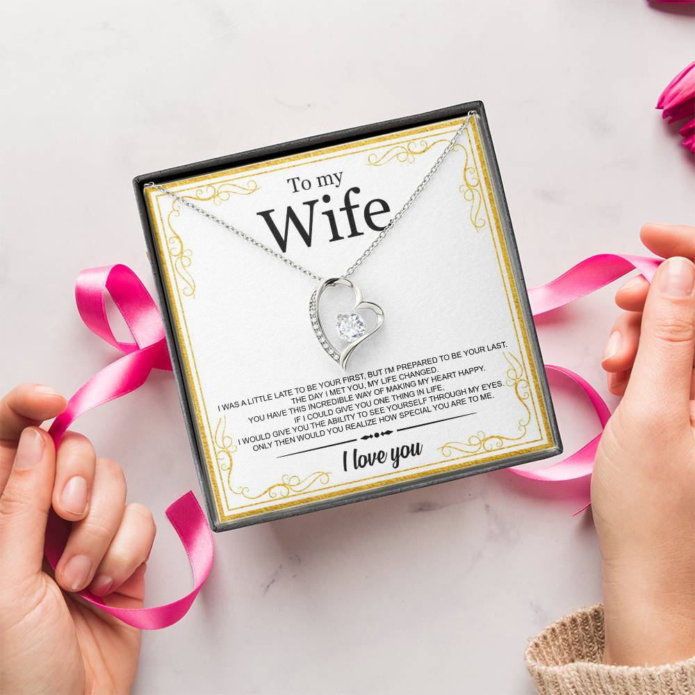 To My Wife I Love You Forever Perfect Gift For Wife Tmfw29 1 Forever Love Necklace