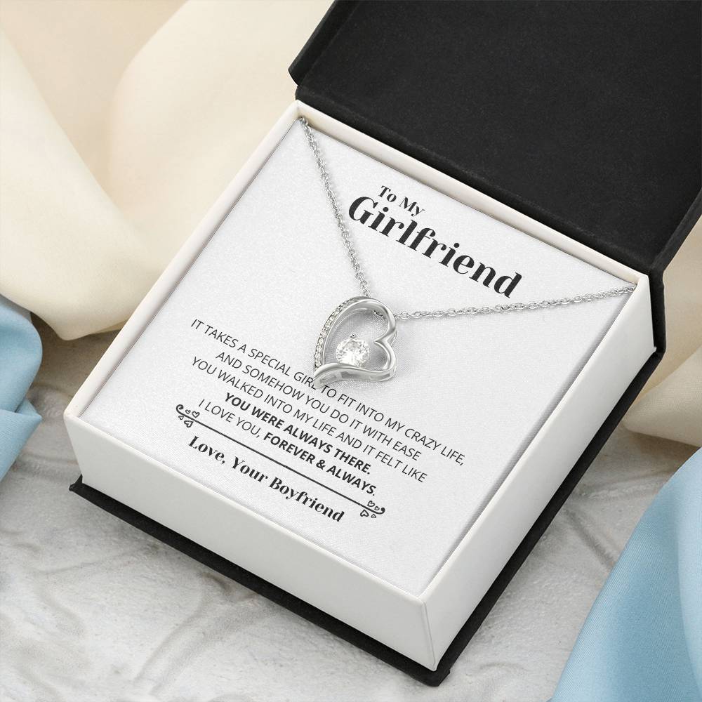 To My Girlfriend You Were Always There Forever Love Necklace