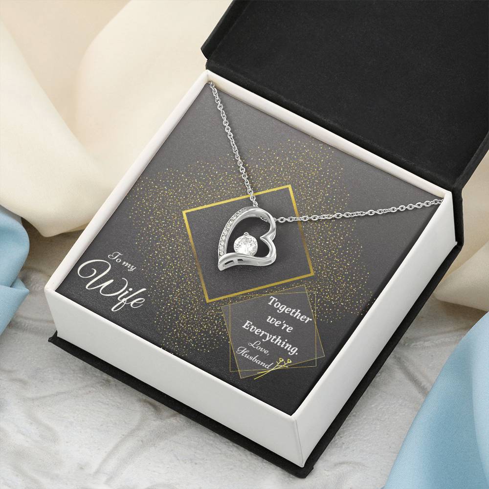 Forever Love Necklace Luxury Gold & Together We're Collection Gift For Wife From Husband 1 Forever Love Necklace