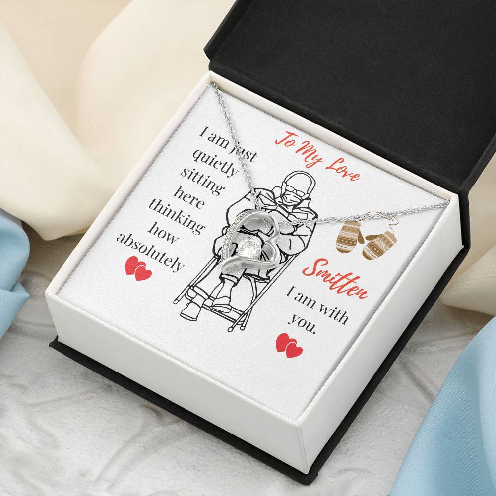 Shining Heart Pendant Necklace Mittens Meme Inspired Gift All Occasion Gift Gift For Wife Gift For Girlfriend 1 Forever Love Necklace