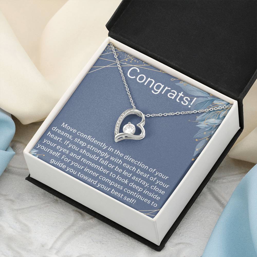 Graduate Graduation Present For Her New Chapter Motivational Necklace Gift For New Graduate Congratulations Gift New Chapter In Life Journey Forever Love Necklace