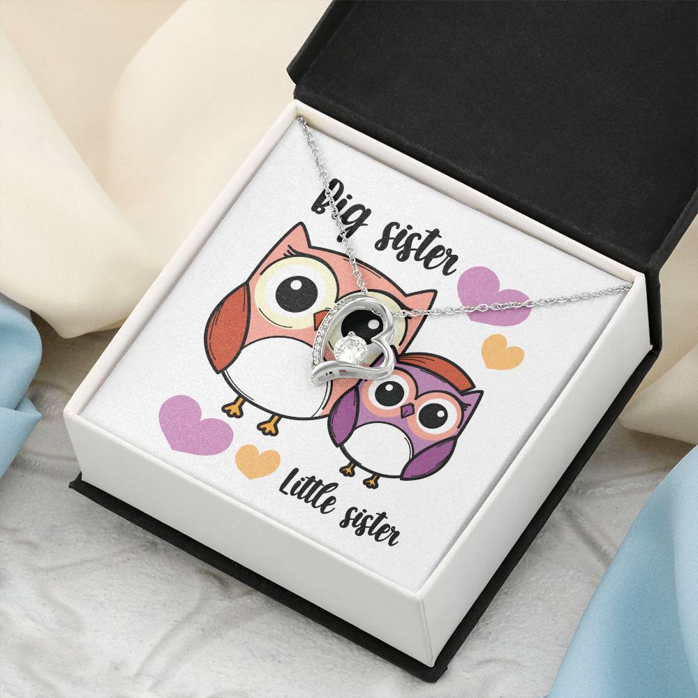 Little Sister Pearl Necklace From Big Brother Gift For Sister From Brother Little Sister Birthday Little Sister Graduation Forever Love Necklace