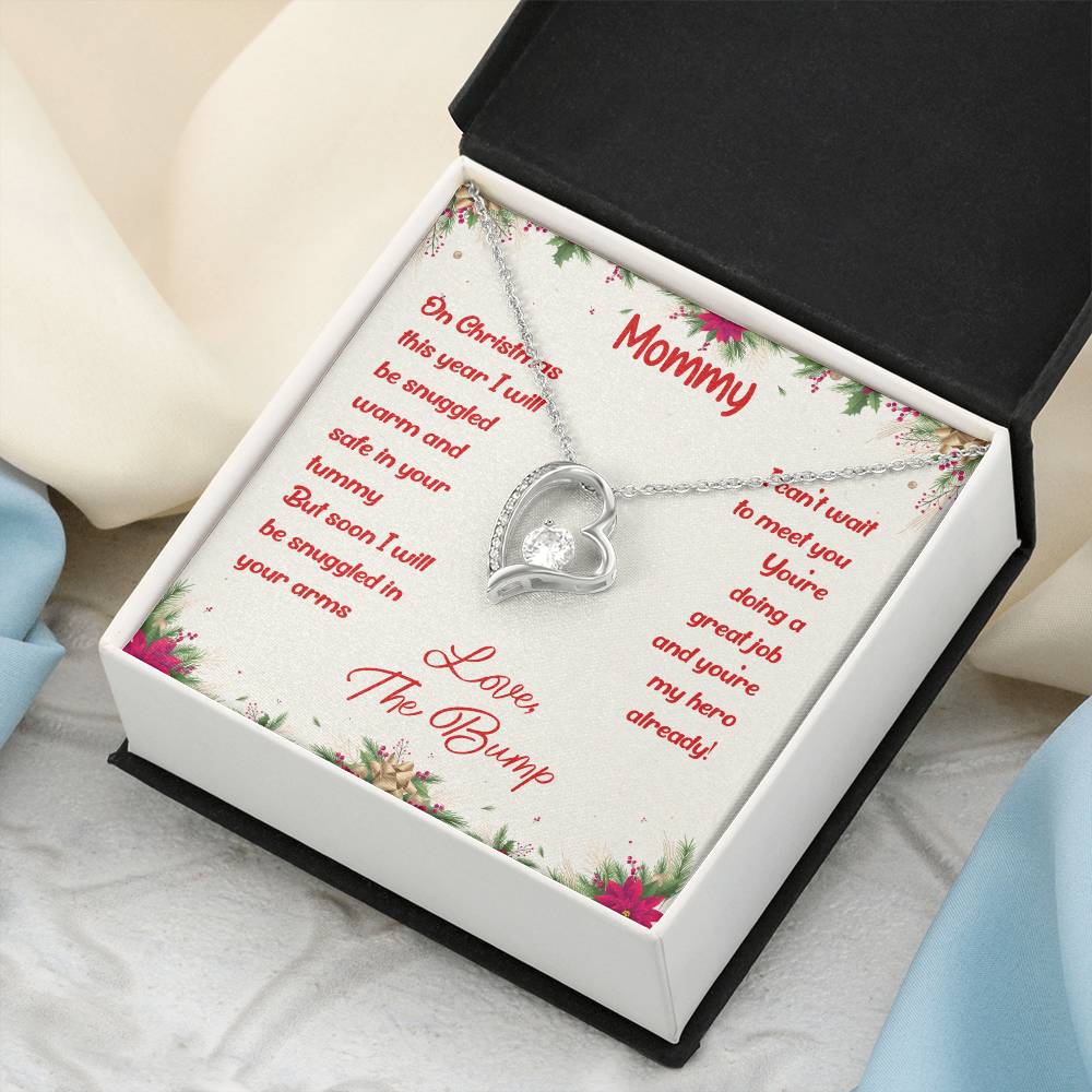 First Christmas Necklace New Mom Mother's Day Gift First Time Mom Gift New Mom Gift Jewelry Gift For New Mom Necklace Forever Love Necklace