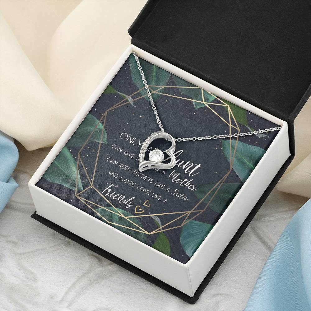 Aunt Necklace Gift Forever Love Necklace For Aunt Aunt Wedding Gift Aunt Of The Bride Customize Necklace For Aunt Aunt Of The Forever Love Necklace