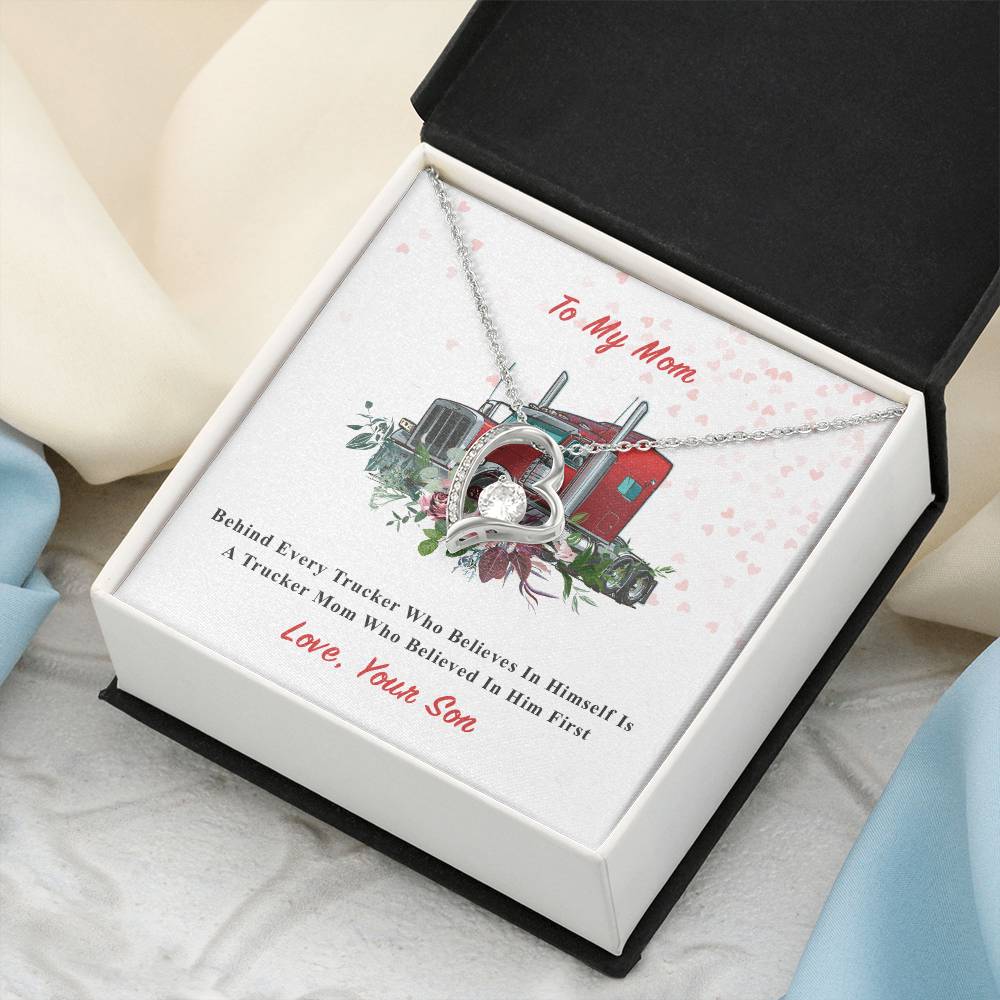 To Trucker's Mom Forever Love Necklace
