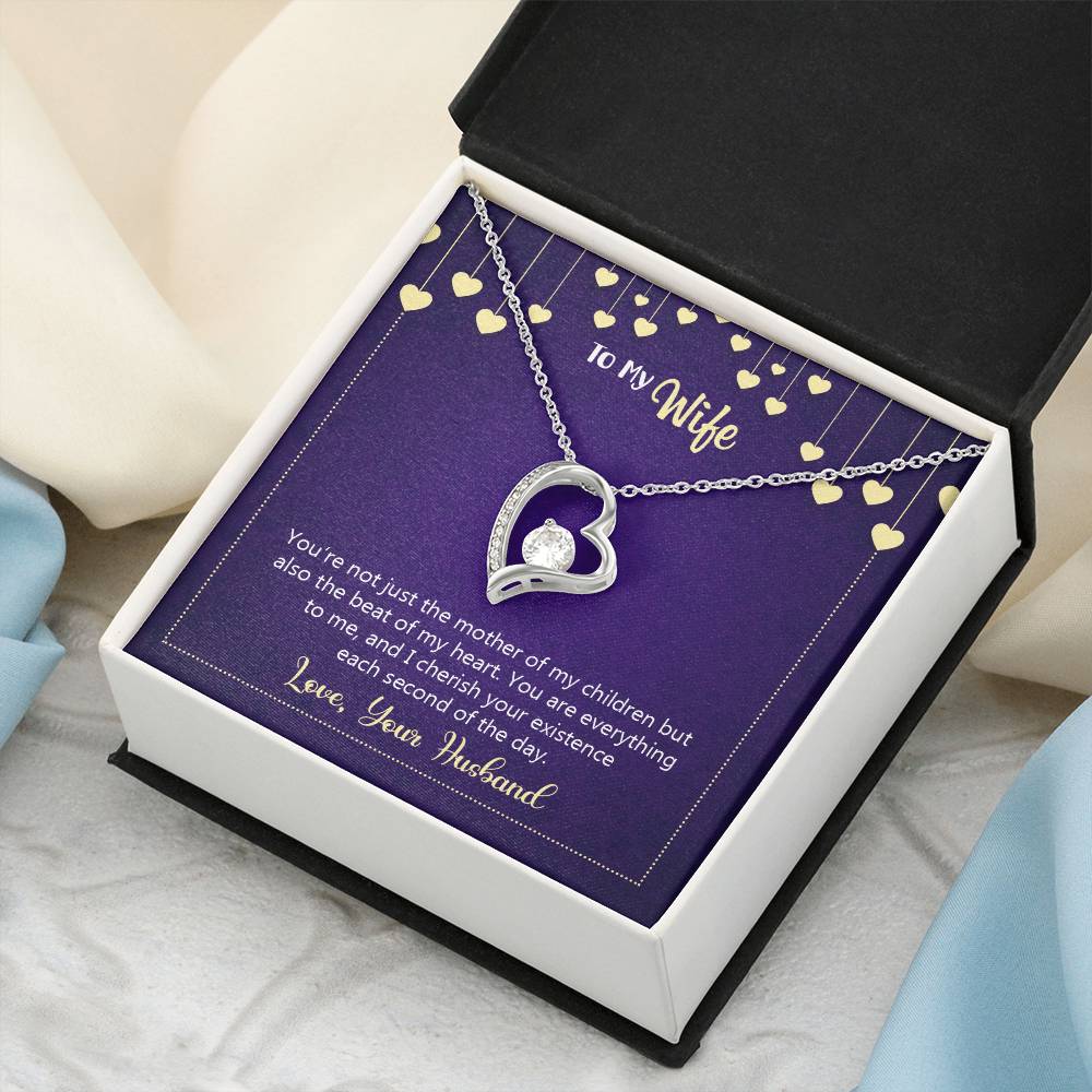 To My Wife Happy Anniversary You're Not Just The Mother Of My Children Necklace 1 Forever Love Necklace