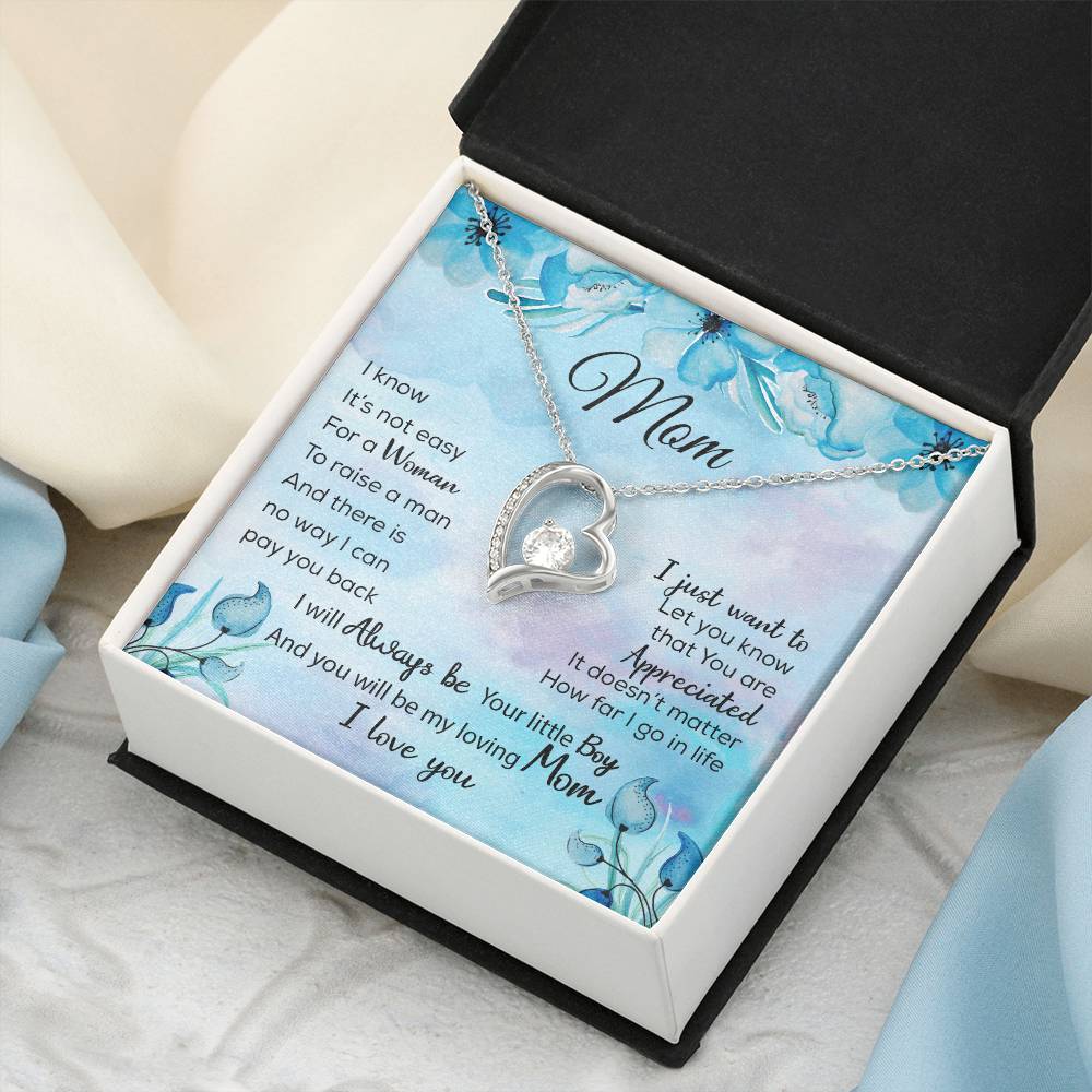To My Mom Necklace Sentimental Gifts For Mother Thank Mothers Day Birthday Forever Love Necklace