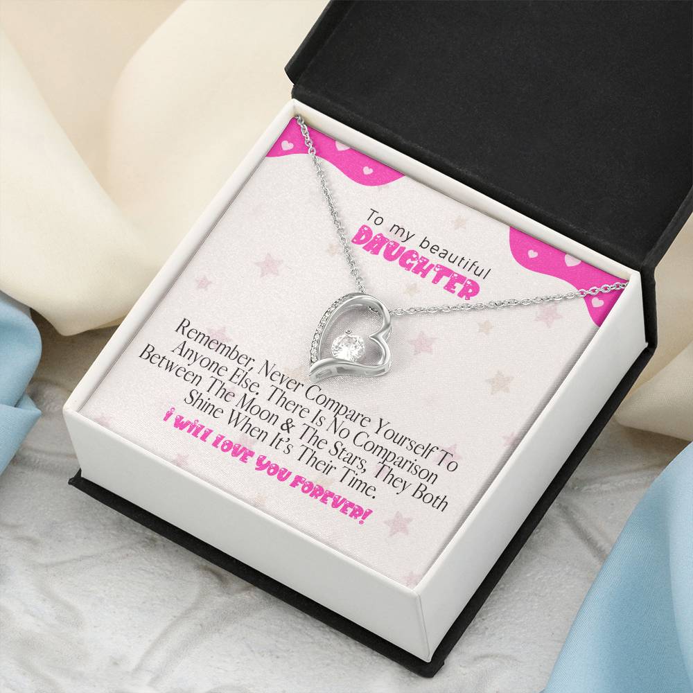 To My Beautiful Daughter The Perfect Gift For Your Daughter A Prayer For My Daughter Mother To Daughter Birthday Gift Forever Love Necklace