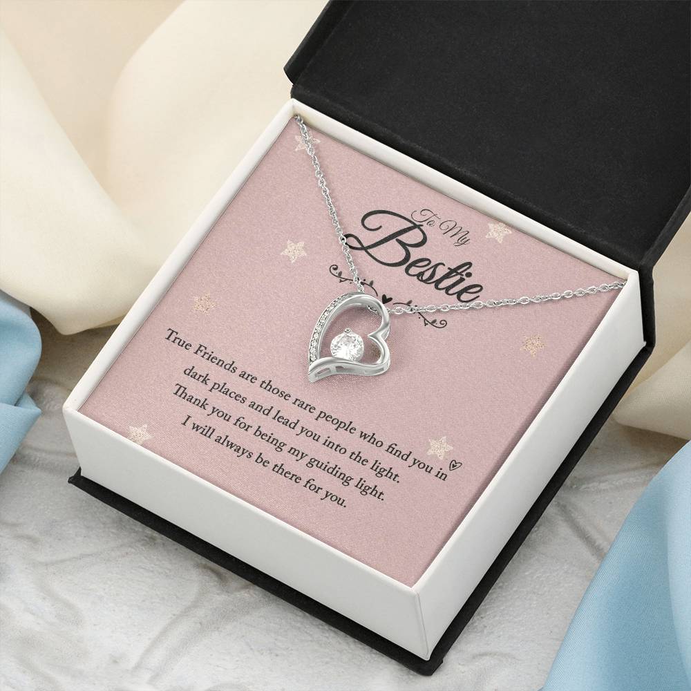 To My Bestie I Will Always Be There For You Forever Love Necklace