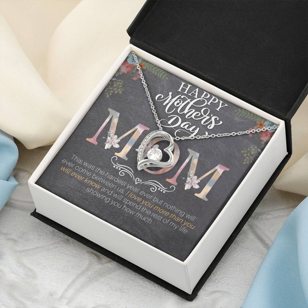 Happy Mother's Day Mom Forever Love Necklace