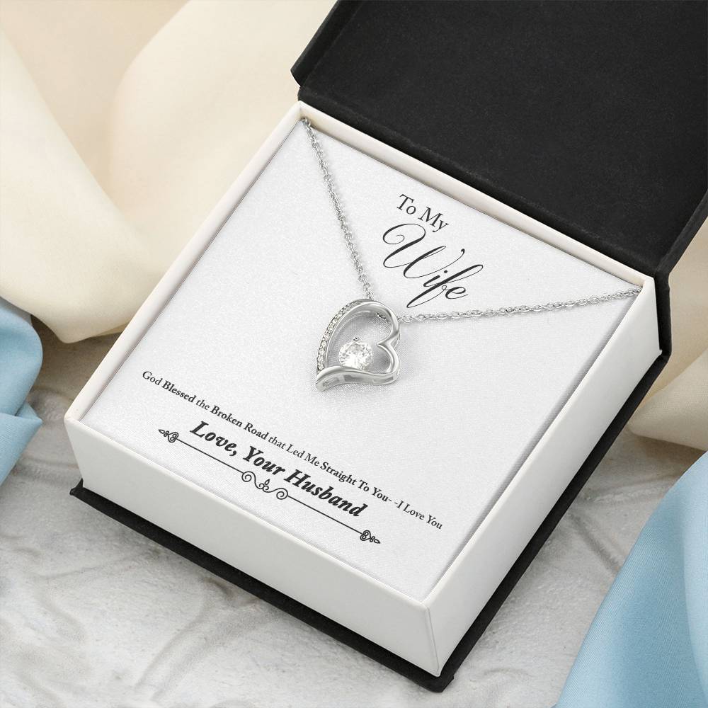 Stunning Forever Love 14K & 18K Gold Necklace Forever Love Necklace