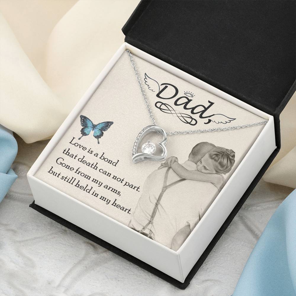 Dad Love Is Board Thay Death Can Not Part Necklace 1 Forever Love Necklace