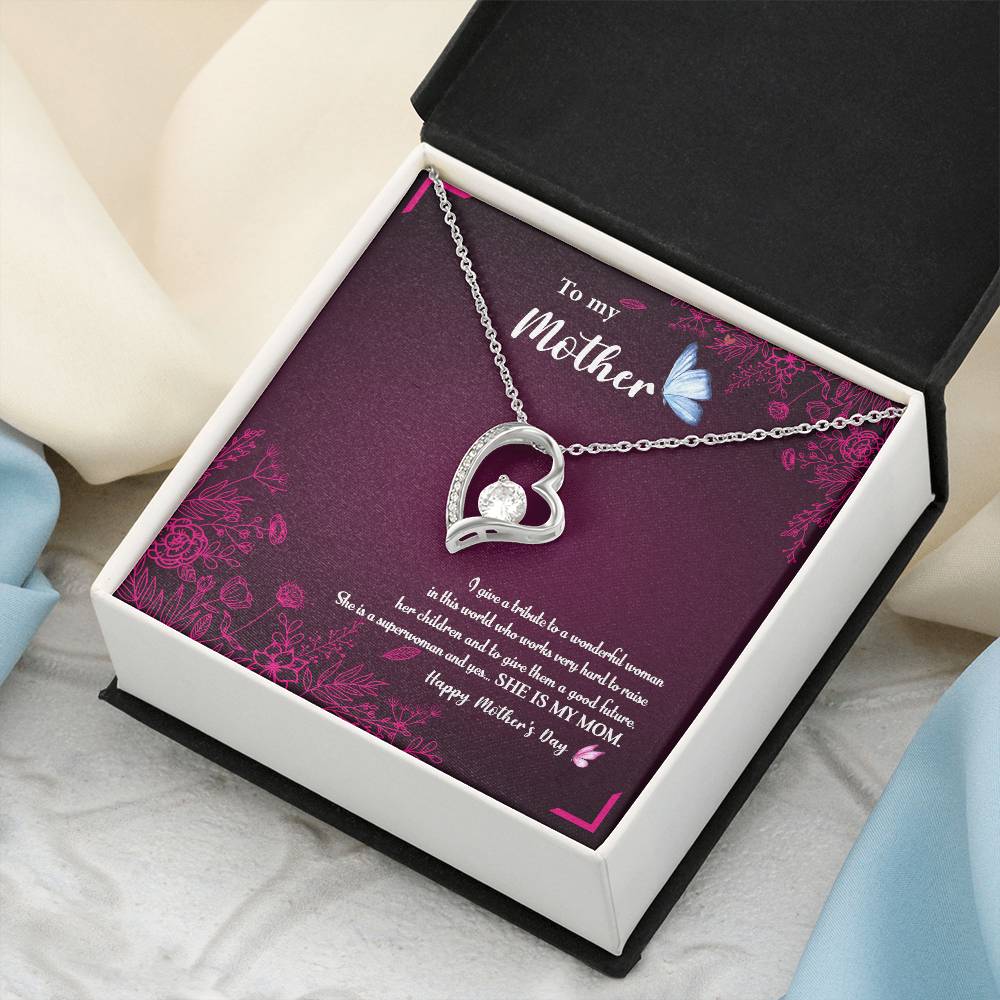 To My Mom 1 Forever Love Necklace