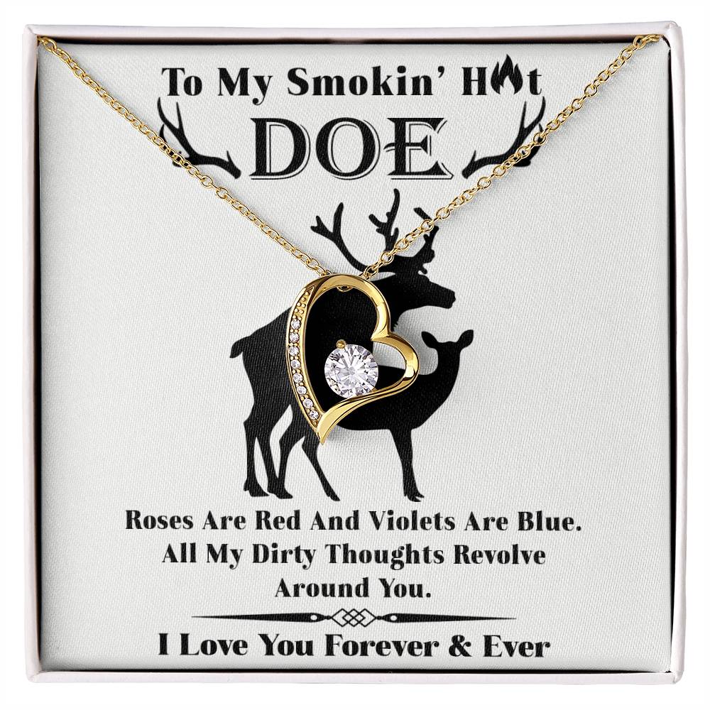 Wife - Roses Are Red Forever Love Necklace Forever Love Necklace