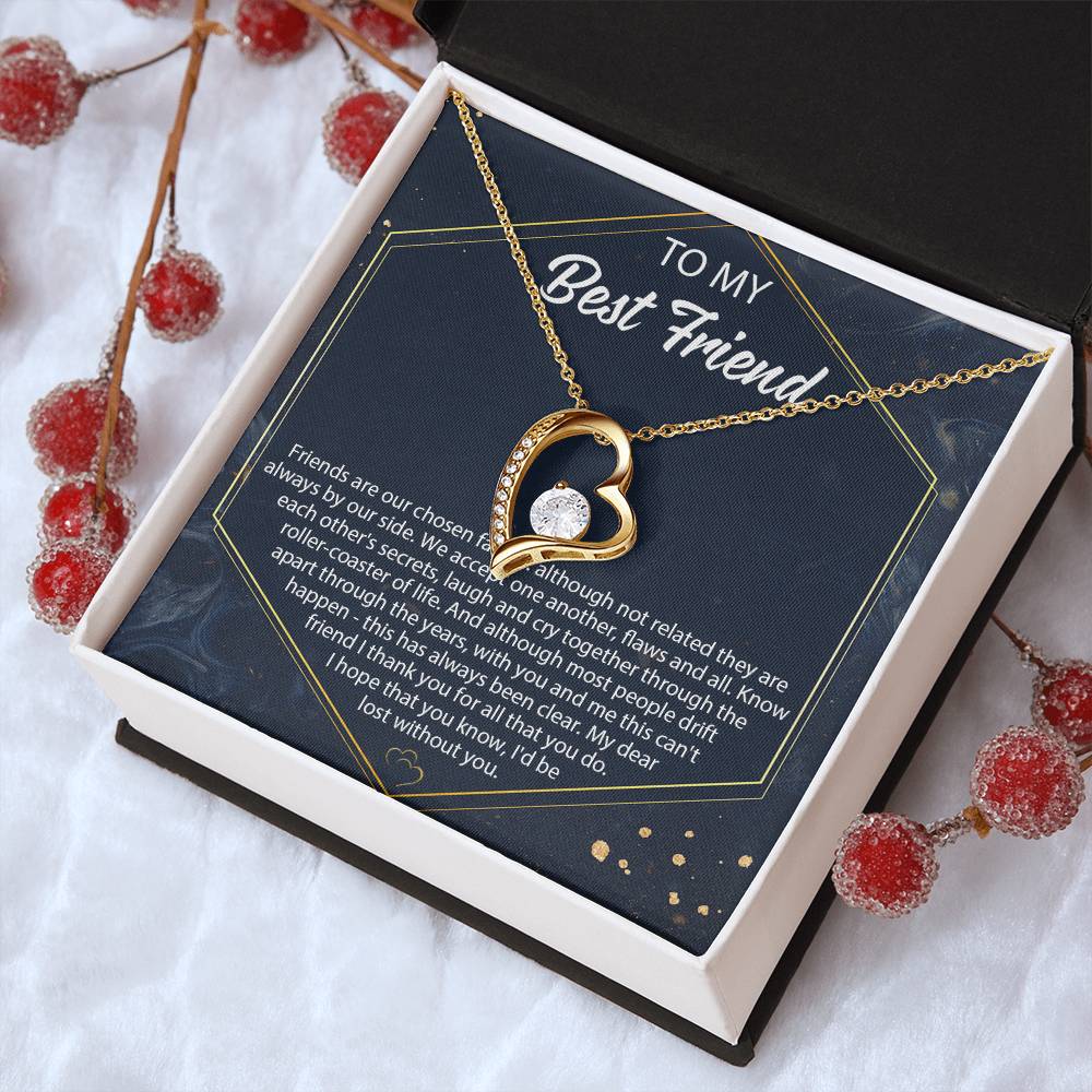 Best Friend Necklace Friend Birthday Necklace Gift Gift For Best Friend Forever Love Necklace
