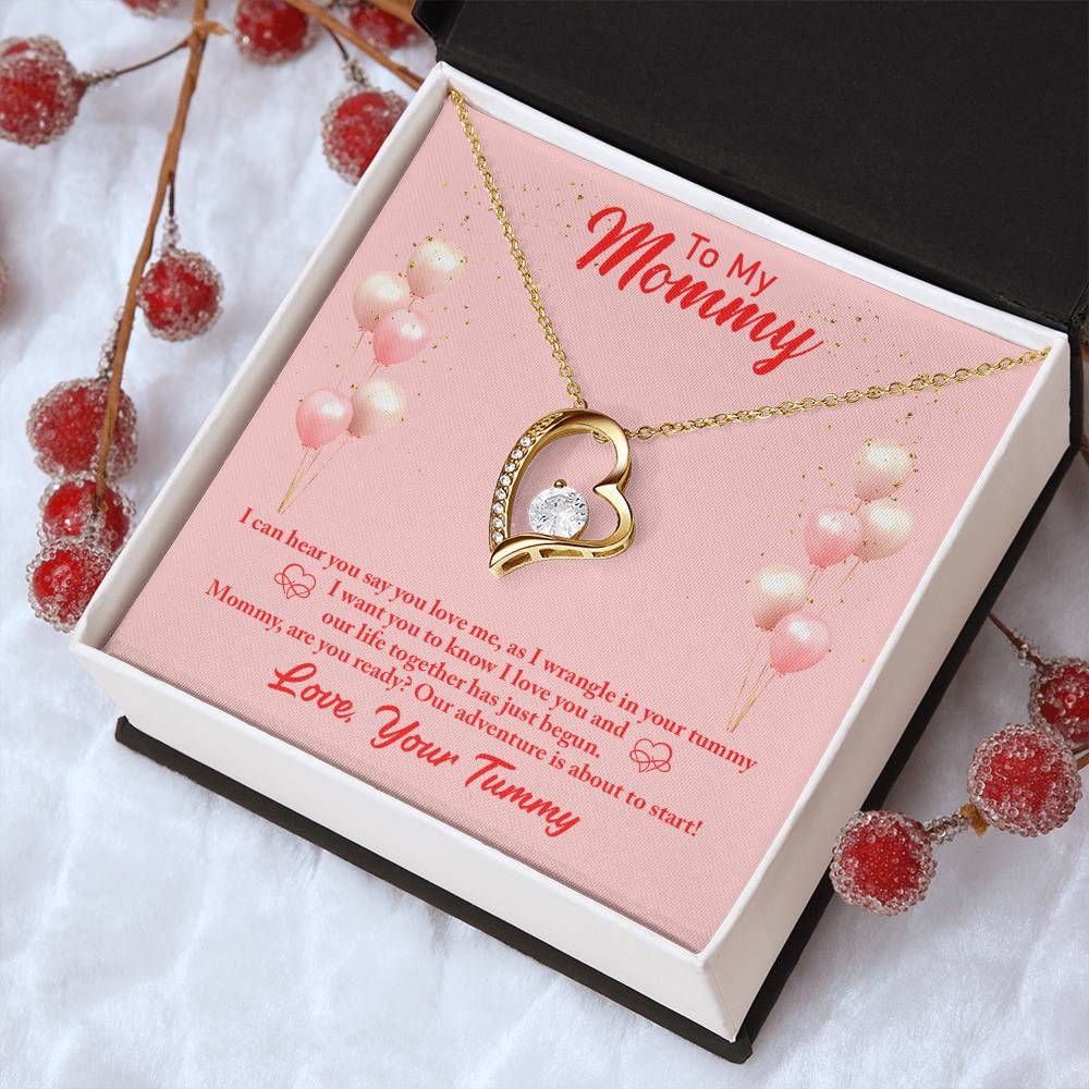To My Mommy I Can Hear You Say You Love Me As I Wrangle In Your Tummy I Want You I Love You Necklace 1 Forever Love Necklace