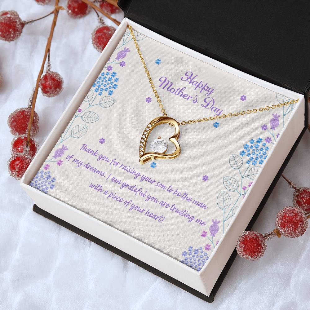 To My Mother In Law Forever Love Necklace