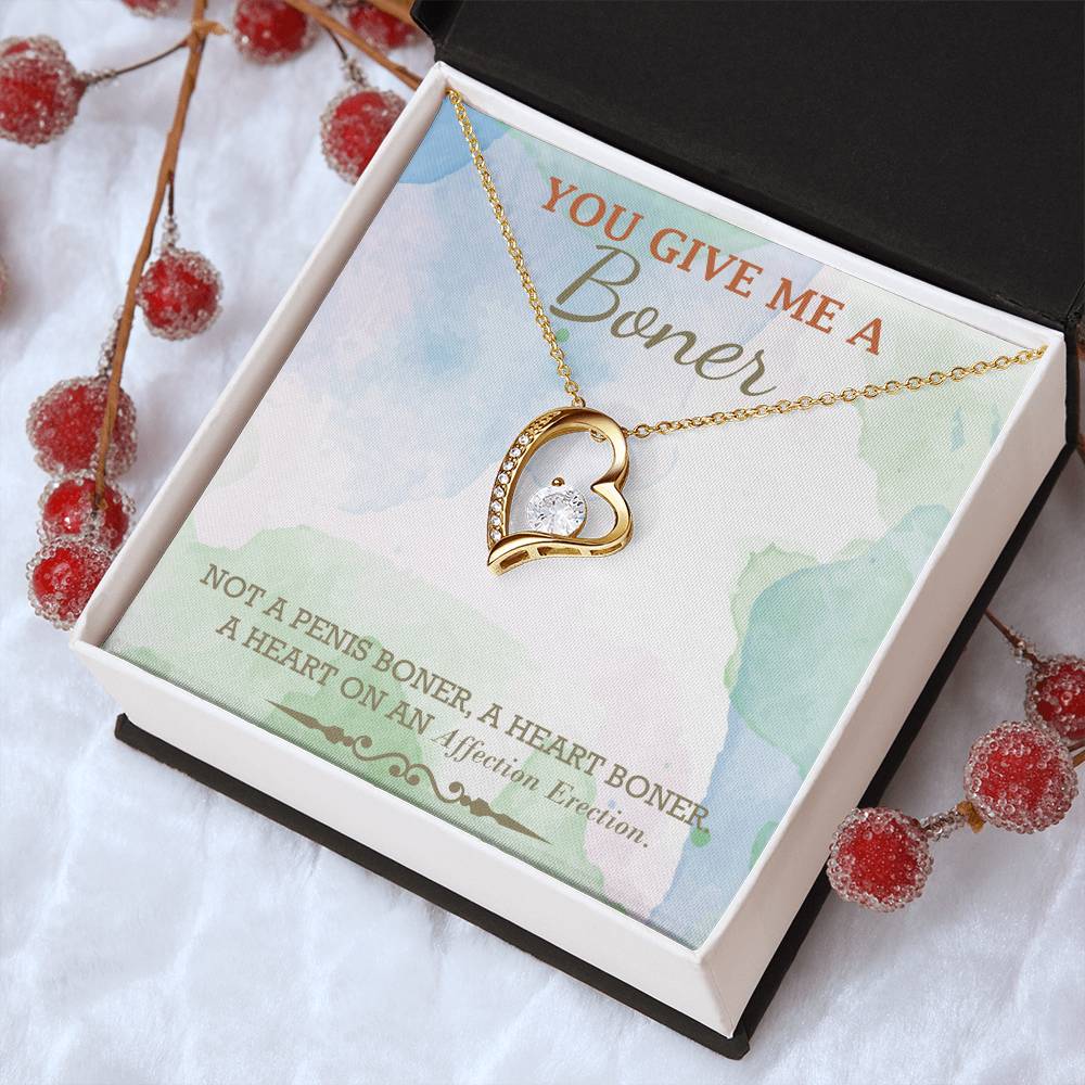 Almost Gone You Give Me A Boner Necklace Funny Gag Gifts For My Soulmate Funny Christmas Gifts Gag Gift For Her Unique Funny Birthday Gifts For Her Forever Love Necklace