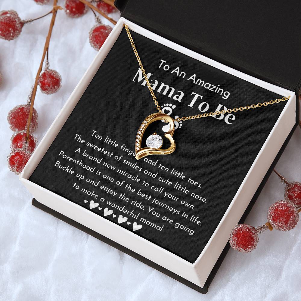 To An Amazing Mama To Be Pregnancy Gift For Friend Gift For First Time Mom Pregnancy Gift For Best Friend Forever Love Necklace