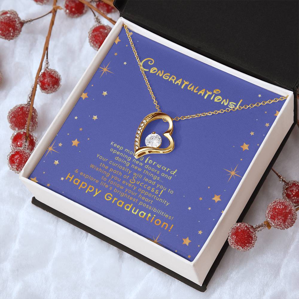 Happy Graduation Graduation Gift For Daughter Graduation Necklace Senior Class Congratulations Graduate Gift Forever Love Necklace