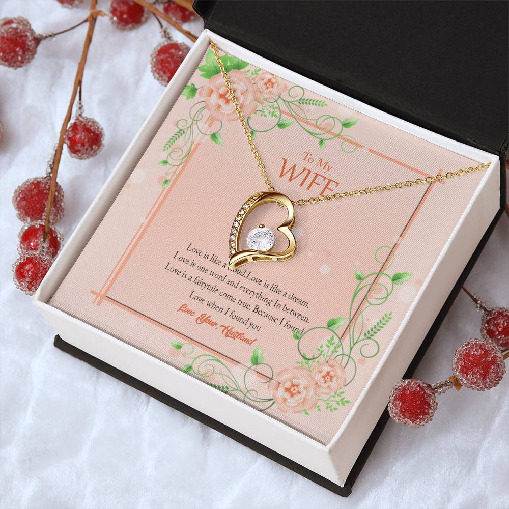 Gift For Wife Love Is Like A Cloud Necklace 1 Forever Love Necklace