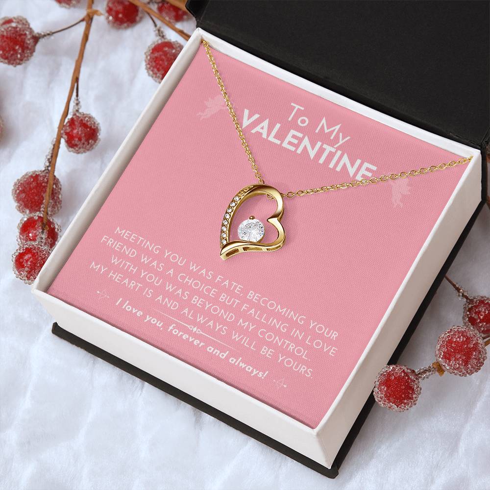 Forever Love Heart Necklace Falling In Love With You Was Beyond My Control....... Forever Love Necklace