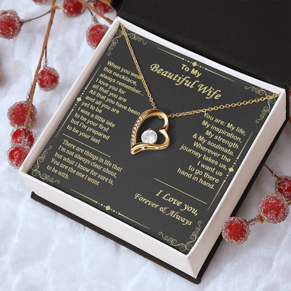 Almost Sold Out To My Beautiful Wife Forever Love Necklace