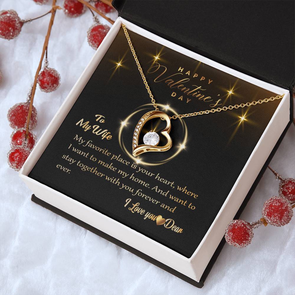 To My Wife I Love You Forever Love Necklace. 1 Forever Love Necklace
