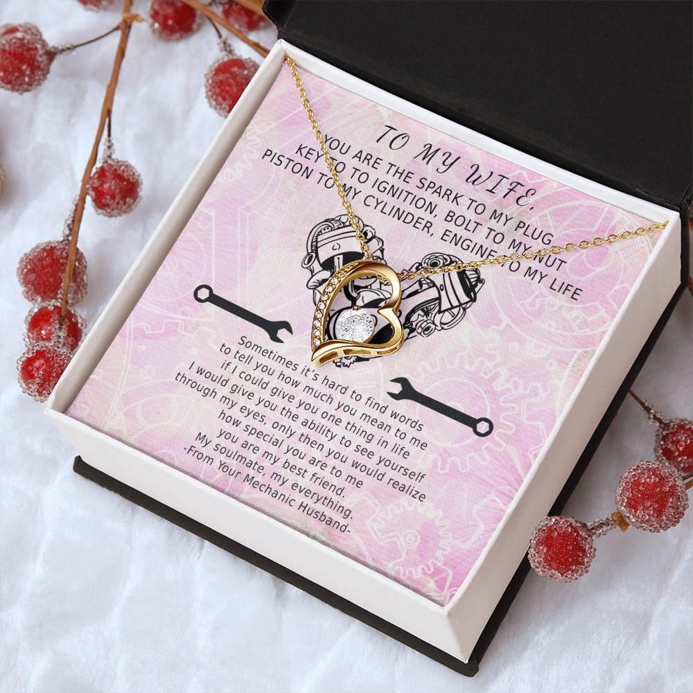 Key To My Ignition Infinite Heart Forever Love Necklace