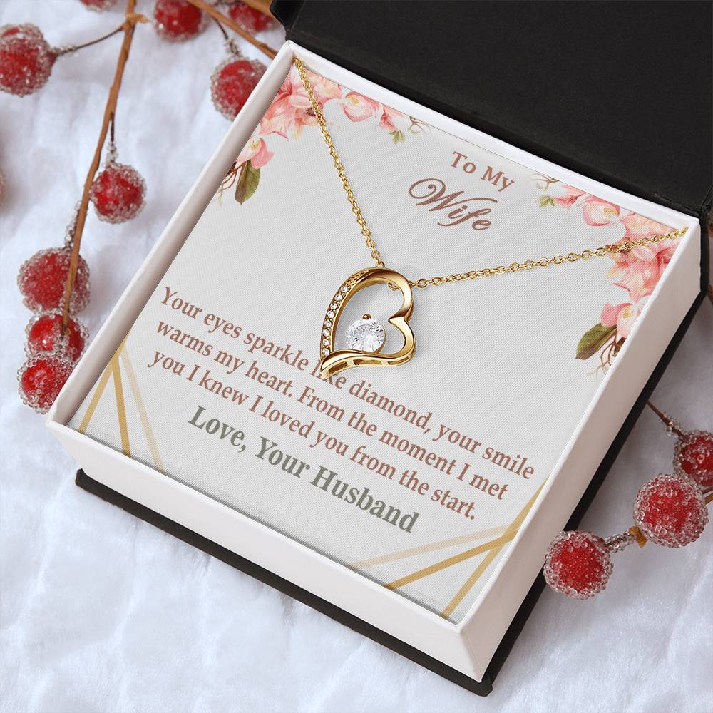 Special Gift For Wife From Husband 925 Sterling Silver Pendant 1 Forever Love Necklace