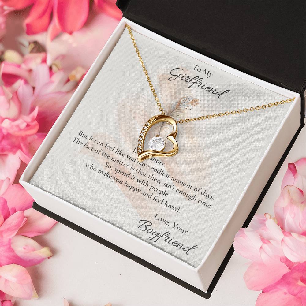 Gift For Girlfriend 1 Forever Love Necklace