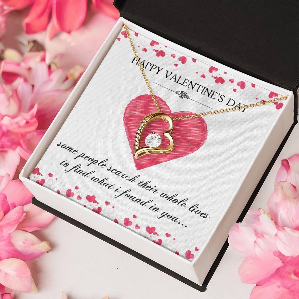 Happy Valentines Day My Love Forever Love Necklace