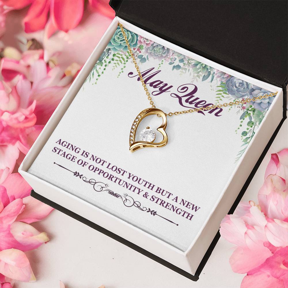 Born May Birthday Gift 2 Forever Love Necklace