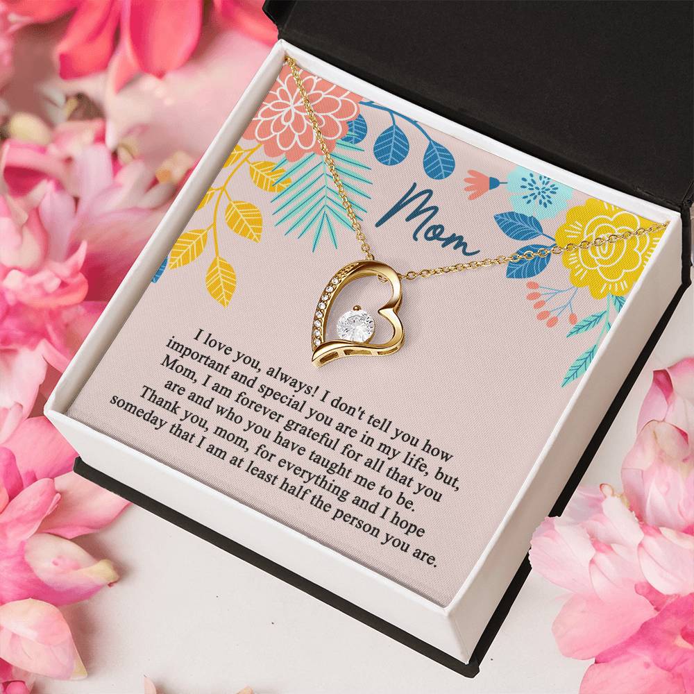 Mother's Day Gift Necklace For Mom Mother's Day Necklace Best Gift For Mom Mother's Day Necklace 1 Forever Love Necklace