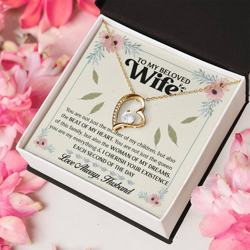To My Beloved Wife 1 Forever Love Necklace