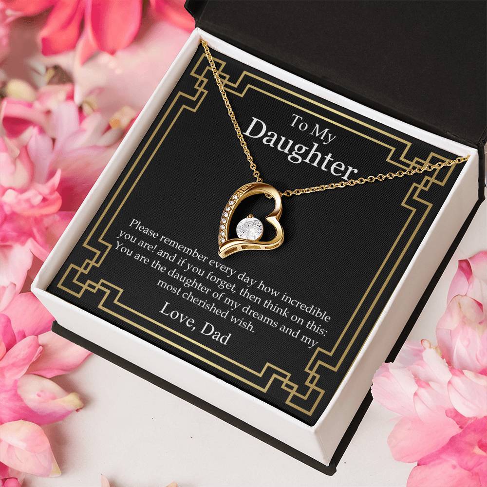 You Are My Most Cherished Wish Forever Love Necklace