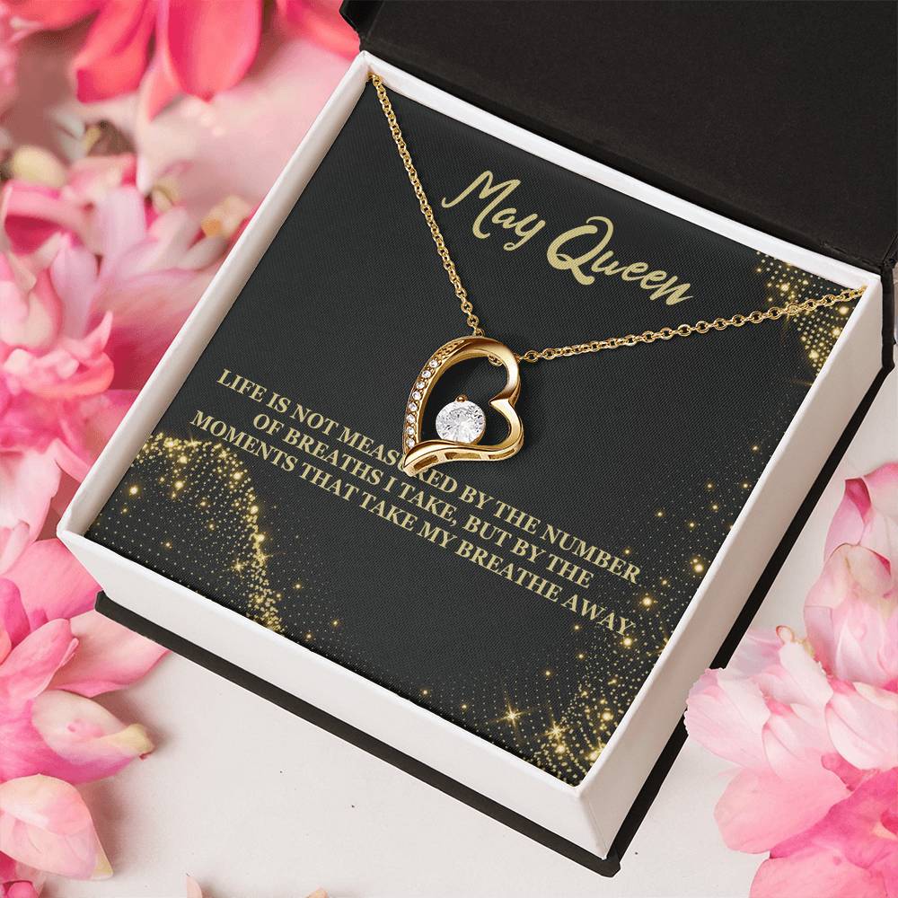 Born May Birthday Gift 4 Forever Love Necklace
