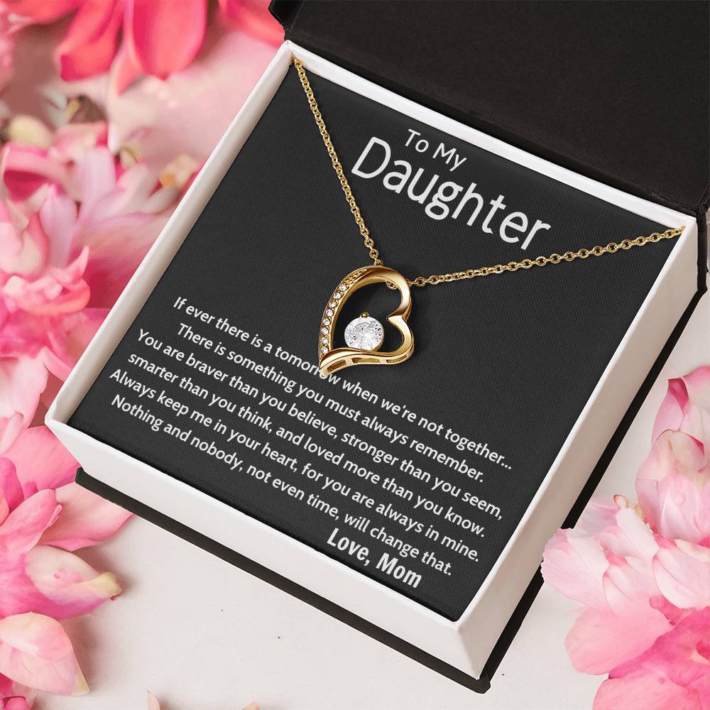 To My Daughter Beautiful Chapters Forever Love Necklace Daughter Necklace Gift For Daughter Xmas Christmas Daughter Gift From Mom 4 Forever Love Necklace