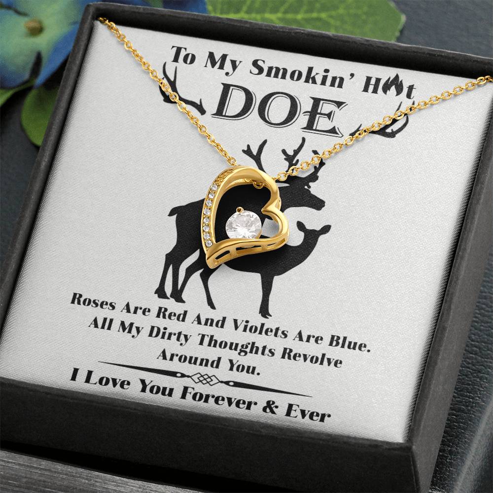 Wife - Roses Are Red Forever Love Necklace Forever Love Necklace