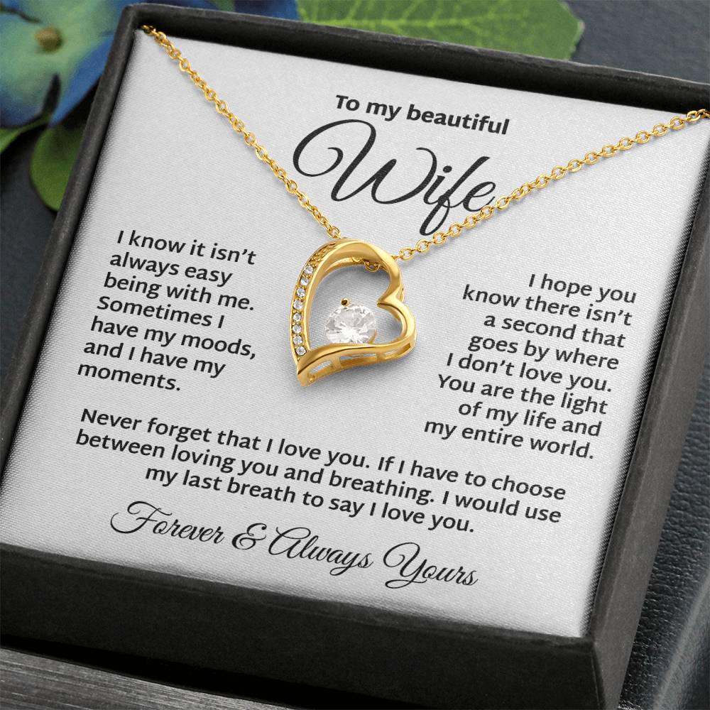 The Light Of My Life  To My Wife Necklace Forever Love Necklace