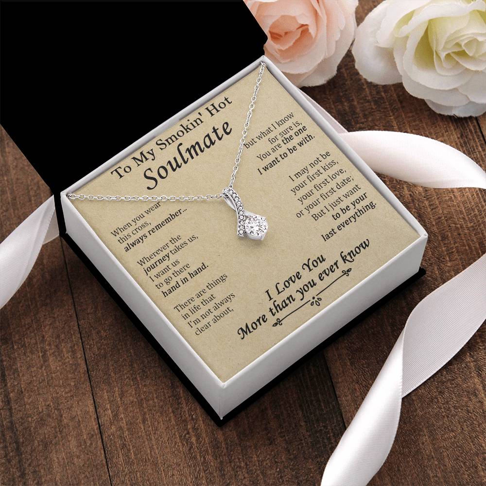Gift For Your Soulmate - The One I Want To Be With - Love Knot Alluring Beauty Necklace