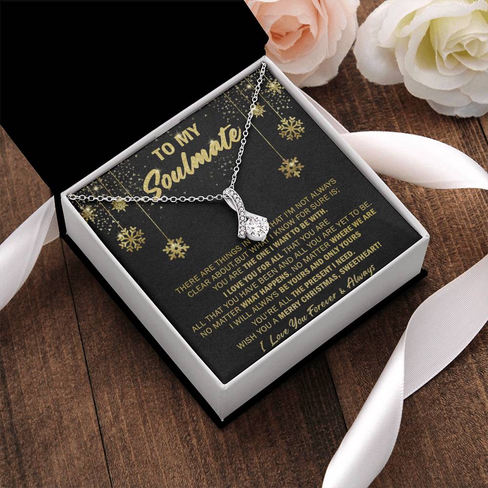 Gift For Your Soulmate Christmas - Merry Xmas - Alluring Alluring Beauty Necklace