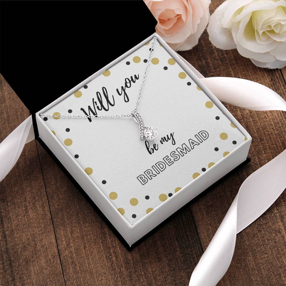 Bridesmaid Wedding Bridesmaid Gift From Bride To Bridesmaid Alluring Beauty Necklace